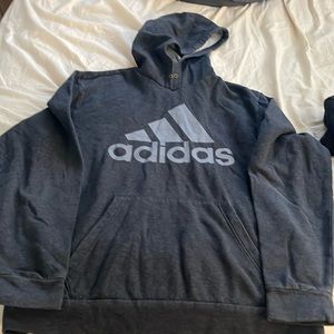 Adidas dark grey hoodie